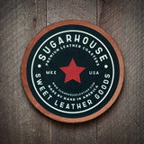 Welcome to Our Cabin Leather Coaster