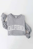 CALIFORNIA Graphic Sweatshirt: M / HEATHER DUST