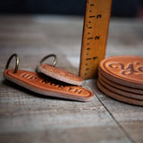 Camping Leather Coaster