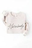 HOMEBODY  Graphic Sweatshirt: L / TAN