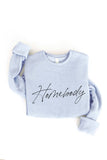 HOMEBODY  Graphic Sweatshirt: M / TAN