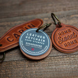 California Republic Leather Keychain Motel Style