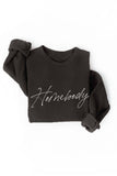 HOMEBODY  Graphic Sweatshirt: L / TAN