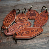 California Republic Leather Keychain Motel Style