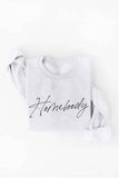 HOMEBODY  Graphic Sweatshirt: L / TAN