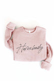 HOMEBODY  Graphic Sweatshirt: L / TAN