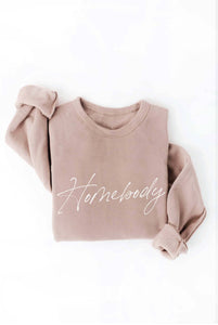 HOMEBODY  Graphic Sweatshirt: L / TAN