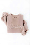 HOMEBODY  Graphic Sweatshirt: S / TAN