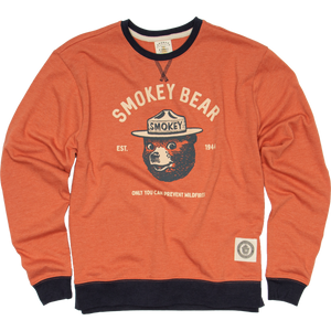 Smokey Bear Varsity Crewneck Sweatshirt: XXL / Chestnut