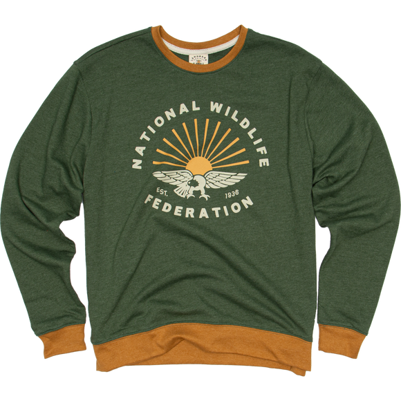 National Wildlife Federation Crewneck Sweatshirt: XL / Hemlock