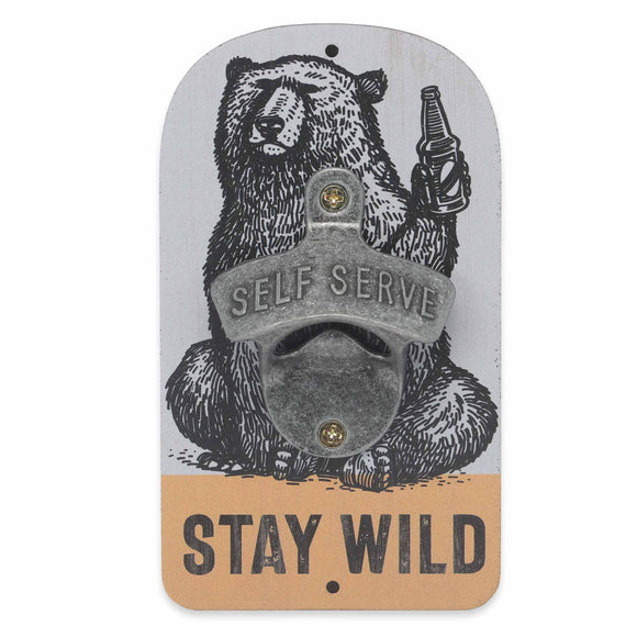 Stay Wild Wall Bottle Opener