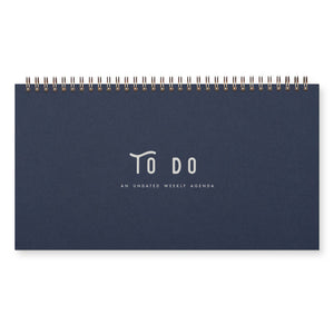 To Do Simple Undated Weekly Planner