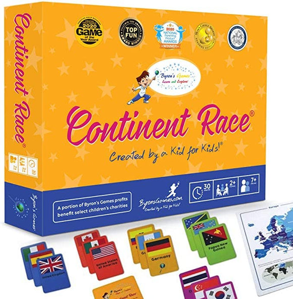 Continent Race - Geography Educational Game for Kids