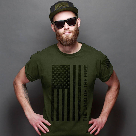 HOLD FAST Mens T-Shirt Freedom Flag