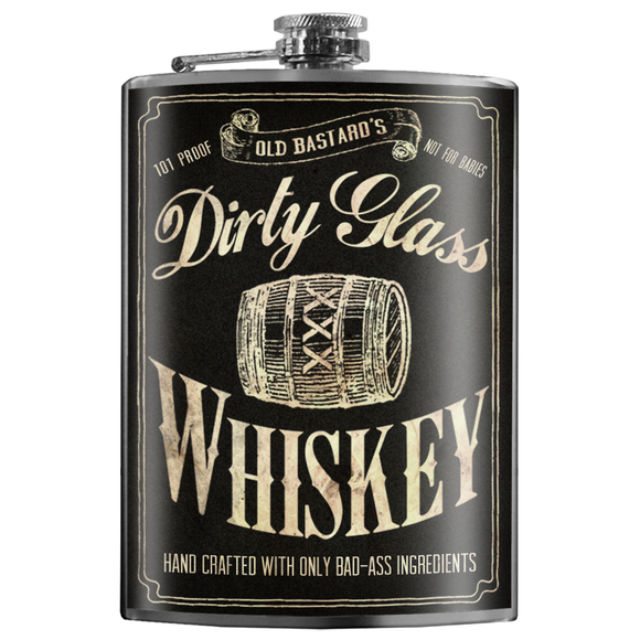 Flask - Dirty Glass Whiskey