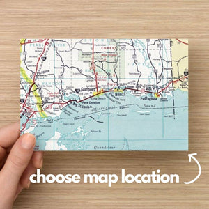 Custom Map Postcard